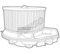 DENSO Ventilatore abitacolo DEA02002 per PASSAT (3B3)