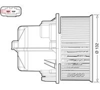 DENSO Ventilatore Interno Per Volvo XC60 156 V60 155 157 BW Land Rover Range LV