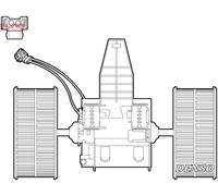 DENSO Ventola Riscaldamento Ventilatore Interno per BMW 5er Touring E61 E60 E64