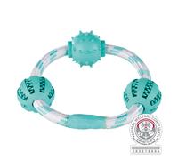 Denta Fun Anello di corda con palline ø 20 cm/ø 5 cm