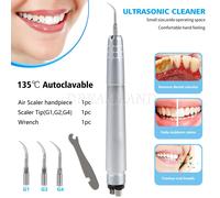 Dental ablatore dentale ad ultrasuoni ad aria perio scaler Manipolo 4Hole 3 tips