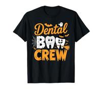 Dental Assistant Boo Crew Funny Halloween Tooth Style Maglietta