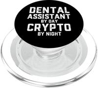 Dental Assistant By Day Crypto By Night Blockchain Dentist PopSockets PopGrip per MagSafe