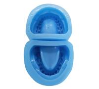 Dental Base Former Kit - Stampo per protesi dentaria in morbido silicone blu - Full Mouth Standard Silicone per mascella superiore e inferiore, modello universale per adulti (denti completi)