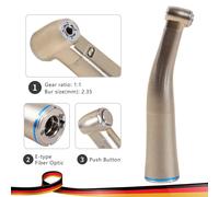 Dental Brushless LED Electric Micro Motor Internal 1:1/1:5 Fiber Optic Handpiece