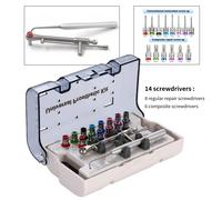Dental Implant Surgical Manual Kit Torque Wrench Tool with 14 Screw Drivers