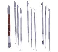 Dental Lab Stainless Steel Kit Wax Carving Tool Set Surgical Dental Instruments