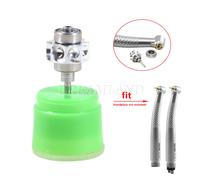 Dental LED E-generator High Speed Handpiece 5Bulb Fiber Optic 2H/4H/ Rotor