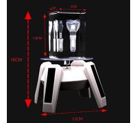 Dental molar implants plastic model crystal teeth model with rotary base