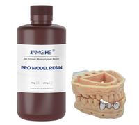 Dental Pro Model Resin, JAMG HE 3D Printer Resin Dental Pro Model Resin Dental Prothetic Model Resin for Crown and Bridge Model, Ortodontic Model, Implant Model etc