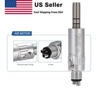 Dental Slow Low Speed Handpiece Straight Contra Angle Air Motor 4/2Holes AS