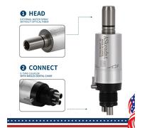 Dental Slow Low Speed Handpiece Straight Contra Angle Air Motor 4H Nosecone FX