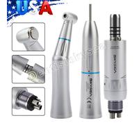 Dental Slow Speed Handpiece Inner Water Contra Angle / Straight /Air Motor 4Hole