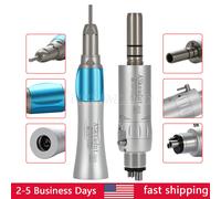 Dental Straight Contra Angle Air Motor 4/2Holes Slow Low Speed Handpiece NEW