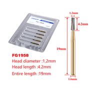 Dental Tungsten Carbide frese FG 1957 1958 Crown Cutting Bur for High Speed Gold