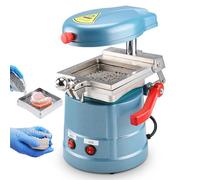 Dental Vacuum Forming Machine, Power Former Heat Molding Tool with Symmetrical Heating System,1000W Vacuform Thermforming Lab Equipment, Precision Molding, with Steel Balls,Blue