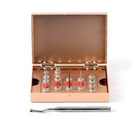 Dentale Implant Removal Kit Golden Stainless Steel Box Universal Screw Extractor