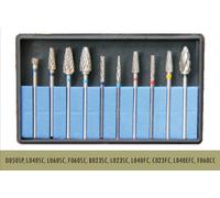 Dentale laboratorio Hot Tungsten Carburo Cutters Kit smeriglia universale 10PCS