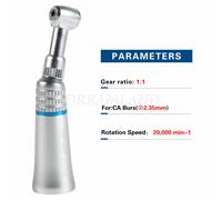 Dentale Low Speed Push Button contrangolo Handpiece RA2.35mm/FG1.6mm Bur Fit NSK