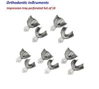Dentale Ortodonzia Portaimpronta forato Set di 10 Perforated impression trays