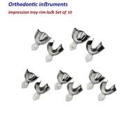Dentale Ortodonzia Portaimpronta non forato Set di 10 Solid impression trays Lab
