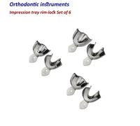 Dentale Ortodonzia Portaimpronta non forato Set di 6 Dentists impression trays