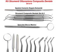 Dentale Plastica Composito Otturazione Strumenti Cemento Miscelazione Spatola CE