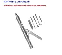 Dentale STRUMENTI Restoration Automatic CORONE RIMOZIONE GUN CON 5 ATTACHMENTS