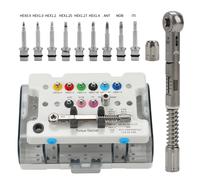 Dentale Universal Implant Prosthetic Kit Torque Wrench 9 Pcs Screw Driver Tools