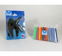 Dentali Ortodontiche Legatura Pistola + Assortito Fascette Kit Ligadura +