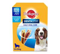 Dentastix Snack per la Igiene Orale (Cane Medio 10-25 kg) 180g 105 Pezzi 15