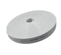 Dente ad arco PU Bianco HTD 5M Cinghia dentata aperta Larghezza 25/30/50mm Poliuretano Acciaio 5M-20mm HTD5M Puleggia sincrona 1 pz(2Meters,50mm)