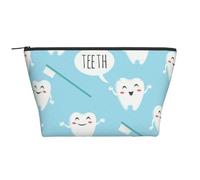Dente, Borsa da toilette Borsa per trucco Borsa per cosmetici Borsa da toilette da viaggio portatile