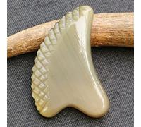 Dente di Gua Sha Strumento Corno Naturale Guazzo Raschietto Viso Bellezza Raschiando Sollevamento Disintossicazione Della Pelle Rilassamento Massaggio Guasha 1 Pz (Color : 10mm)