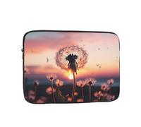 Dente di leone al tramonto Custodia per laptop da 15 pollici, TSA Custodia protettiva per notebook antiurto Custodia protettiva per notebook resistente all'acqua Custodia per il trasporto del computer