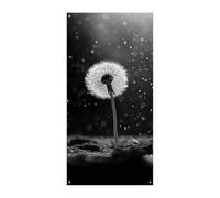 Dente di leone bianco e nero copertura della porta Banner Party Decor Forniture Portico Appeso Banner Personalizzazione Festone per Feste di Compleanno Giardino Prato