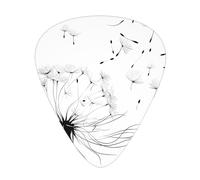 Dente di leone che soffia nel vento, set regalo con plettri lisci e durevoli per chitarra acustica, elettrica e basso, regalo perfetto per gli amanti della chitarra e i musicisti