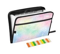 Dente di leone colorato espandibile appeso cartelle di file 13 tasche formato A4 lettera con chiusura a cerniera per ufficio organizzatore documenti expando