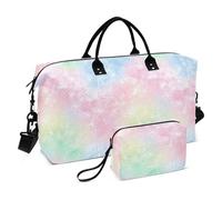 Dente di leone Colorful Decorativo Oversize Viaggio Duffel Bag Sport Training Bag con Toiletry Bag per Trekking 2 Pcs Set bolso de para Mujer Avion