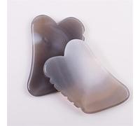 Dente di sega Agata Gouache Giada Naturale Guasha Bordo Occhio Del Viso Raschiando Massaggio Pietra Terapia di Agopuntura Spa Cura di Bellezza 1 Pz