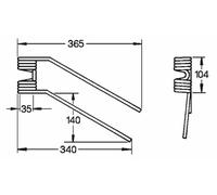 Dente Girello Ama Adattabile Galfrè 108SV Destro - 5 pz Made in Italy