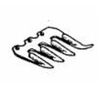 Dente Quadruplo Ricambio Falciatrice BCS Duplex Made in Italy