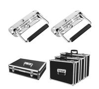 dentedeleao 2 Maniglia Pieghevole In Acciaio Inox, Maniglia di Trasporto per Casse, Maniglie In Metallo Maniglia di Trasporto con Molla per Casse Acustiche, Cassette Degli Attrezzi, Cassa(110mm)