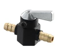 Dentedeleao Interruttore per rubinetto di benzina universale 8 mm compatibile scooter moto quad (nero)