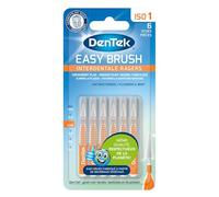 DenTek - Easy Brush ISO 1-6 Spazzole interdentali con tappo - Composto da materiali vegetali. Dimensioni: ISO 1-0,45 mm - Spazzole interdentali