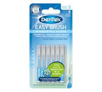 DenTek - Easy Brush ISO 3-6 Spazzole interdentali con tappo - Composto da materiali vegetali. Dimensioni: ISO 3-0,6 mm - Spazzole interdentali