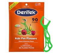 DenTek Kids Fun Flossers, frutta selvatica, 90 pezzi