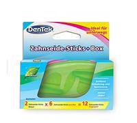 Dentek On the Go - 6 bastoncini di filo interdentale in 2 scatole colorate