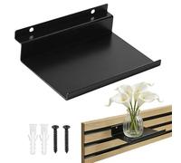 Denthrive Mensola per Pannelli Acustici: Mensola per Pannelli Acustici 25×10 cm Mensola a Muro Accessori in Metallo per lo Stoccaggio E l'organizzazione
