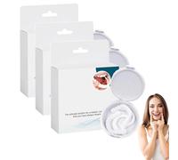 Denti artificiali sbiancanti, protesi con fibbia regolabile, protesi a scatto regolabili, vestibilità facile, comfort senza cuciture, non facile da deformare (3 scatole)